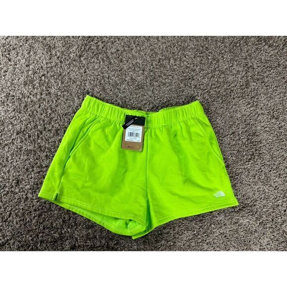 The North Face Women's Half‎ Dome White Fleece Shorts Size Large Standard Fit - Picture 1 of 5